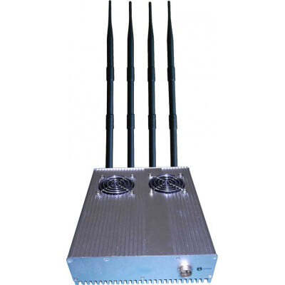 Bloqueadores de Celular bloqueador de sinal de área de trabalho externa de 20W. Fonte de alimentação destacável 3G Desktop