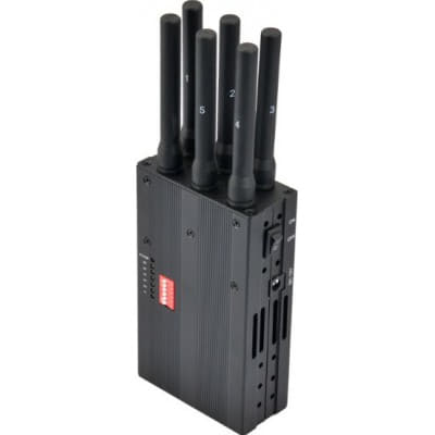 172,95 € Free Shipping | Cell Phone Jammers Portable signal blocker. 6 Bands 4G Portable