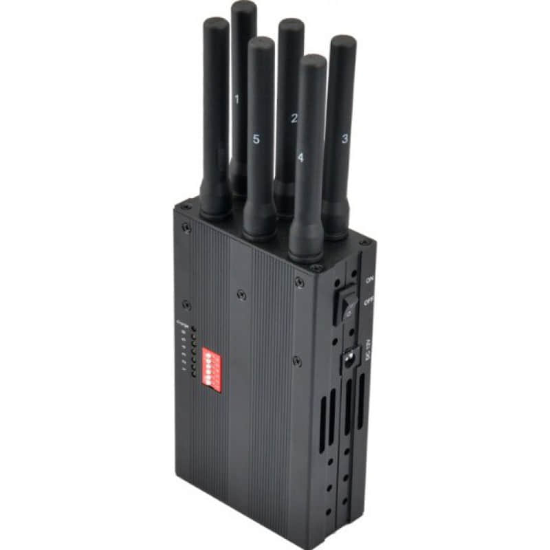 172,95 € Free Shipping | Cell Phone Jammers Portable signal blocker. 6 Bands 4G Portable