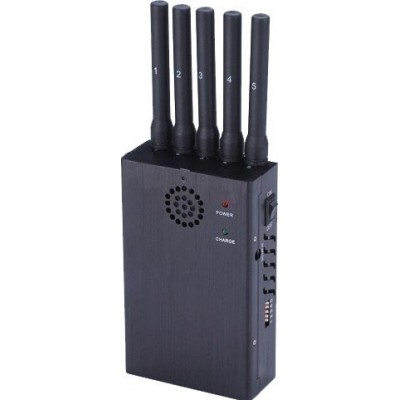 135,95 € Free Shipping | Cell Phone Jammers Handheld signal blocker. 5 Bands and anti-tracking 3G Handheld