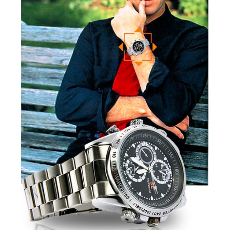 39,95 € Envío gratis | Relojes de Pulsera Espía Reloj con cámara espía. Impermeable. Alta definición 8 Gb 480P HD