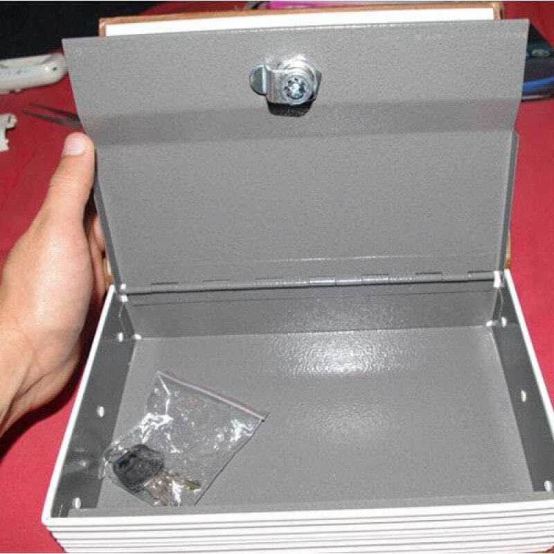 Hidden Spy Gadgets Security cash lock box. Large size english dictionary book. Locker and key
