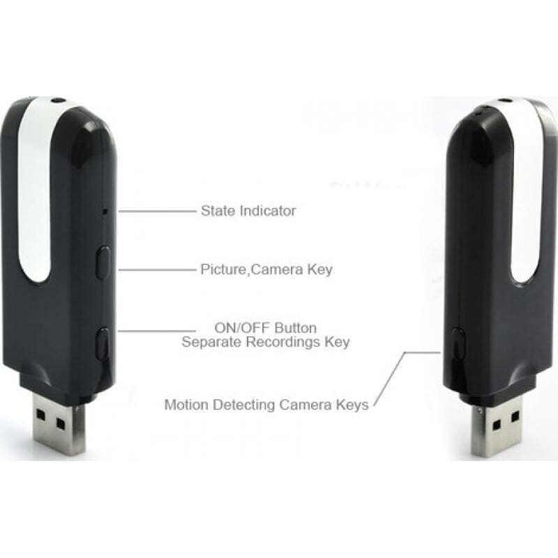 29,95 € Envoi gratuit | Clé USB Espion Caméra espion en forme d'USB. Détection de mouvement. 30 FPS 8 Gb 1600x1200