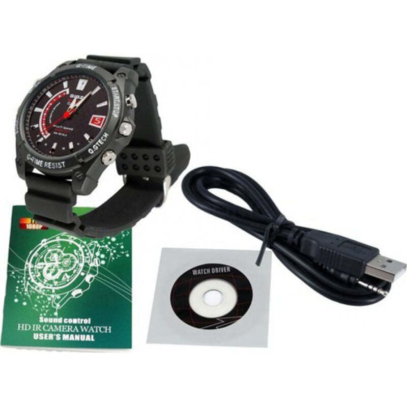 59,95 € Бесплатная доставка | Шпионские наручные часы Шпионские камеры смотреть. Водонепроницаемый. Камера ночного видения. Цифровой видеорегистратор (DVR)