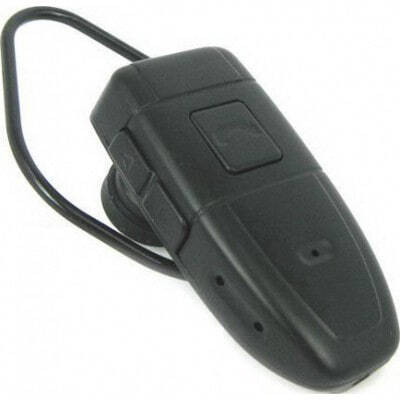 Spy bluetooth earbud. Hidden camera earphone. Digital video recorder (DVR). Surveillance gadget 8 Gb