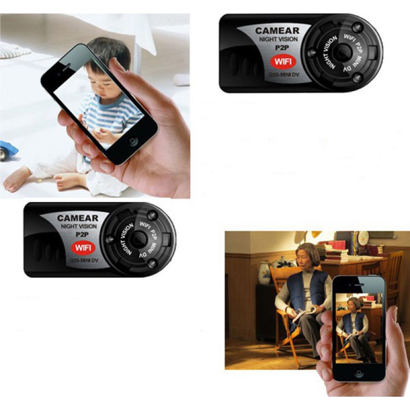 37,95 € Free Shipping | Other Hidden Cameras Mini spy camera. Digital video recorder (DVR). Hidden camcorder. IR Night vision. Sport DV. Wireless/WiFi/IP/Web. 5 LED. Motion 480P HD