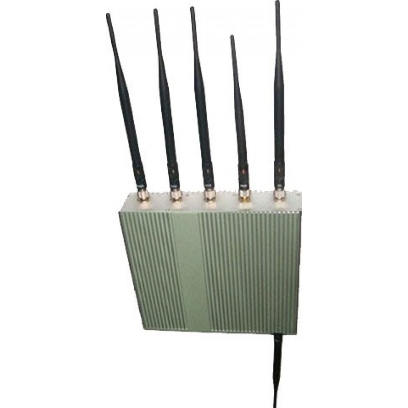 127,95 € Free Shipping | Cell Phone Jammers 6 Antennas. Signal blocker with remote control GPS