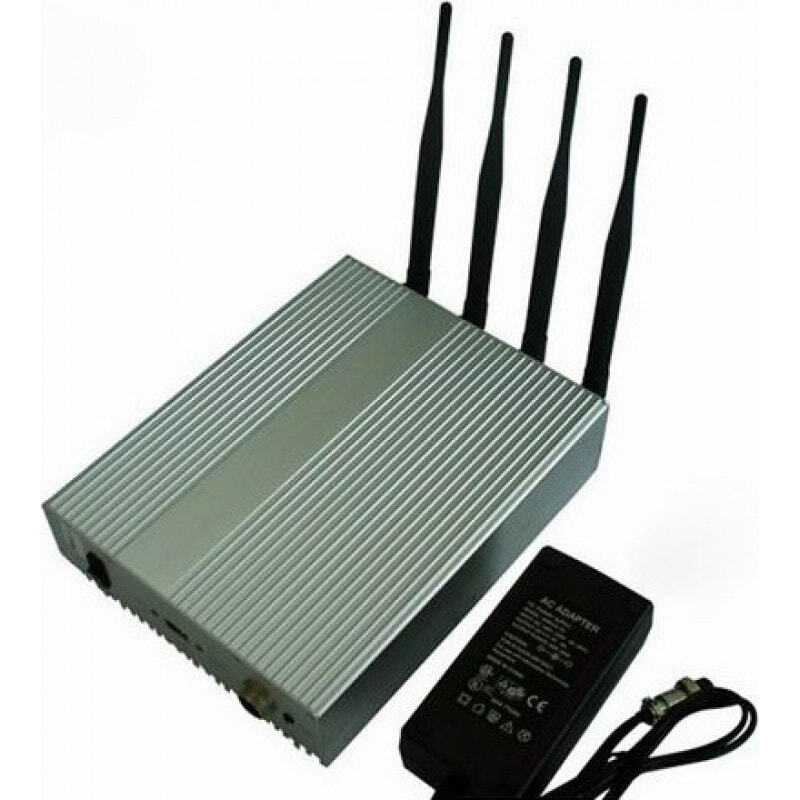 79,95 € Free Shipping | Cell Phone Jammers 4 Antennas signal blocker with remote control Cell phone