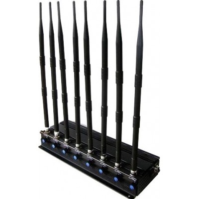 8 Bands. Adjustable powerful multi-functional signal blocker GPS