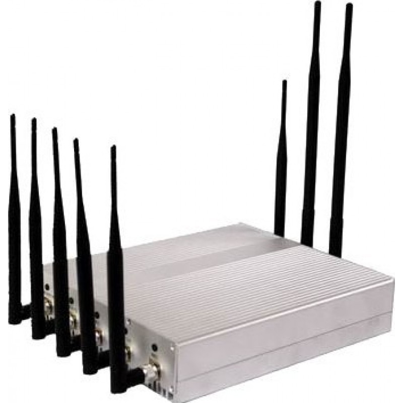 181,95 € Envío gratis | Bloqueadores de Teléfono Móvil Potente bloqueador de señal. 8 antenas GPS VHF