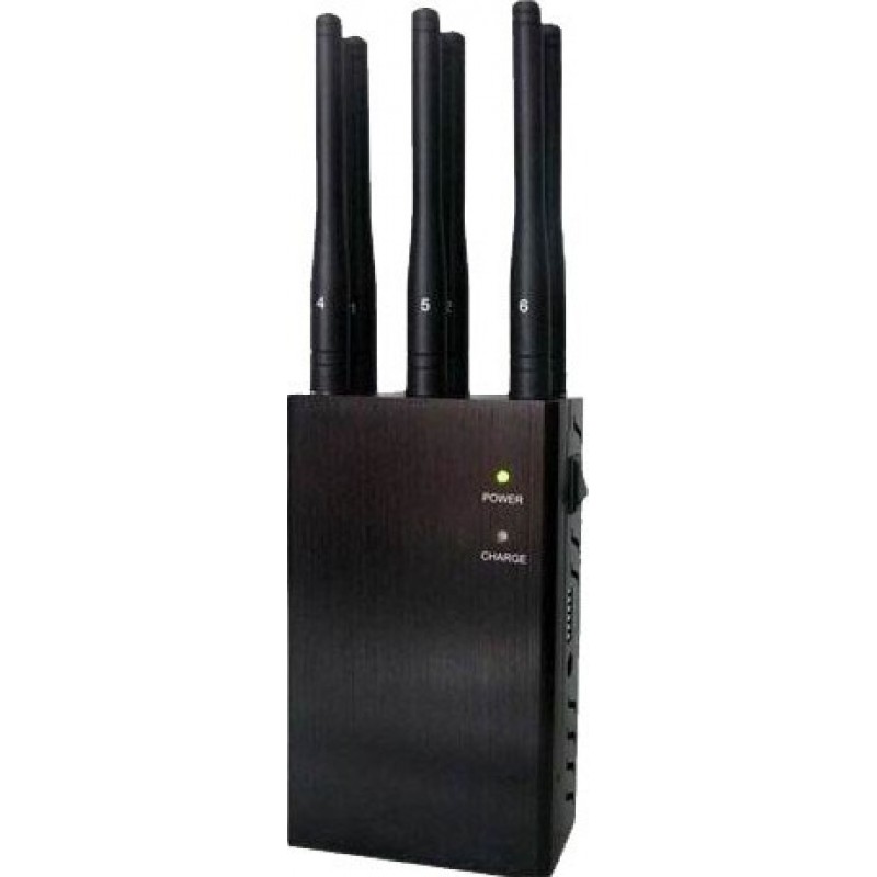 97,95 € Envío gratis | Bloqueadores de Teléfono Móvil 6 antenas. Bloqueador de señal portátil seleccionable GPS 3G Handheld
