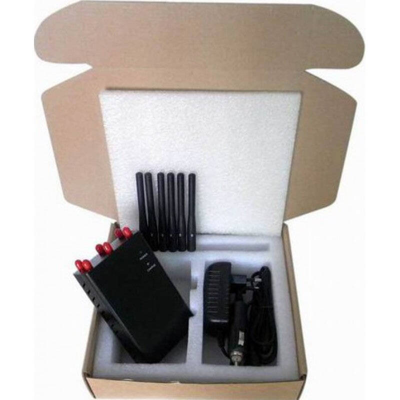 97,95 € Free Shipping | Cell Phone Jammers 6 Antennas. Selectable handheld signal blocker GPS 3G Handheld