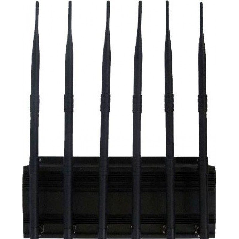 114,95 € Free Shipping | Cell Phone Jammers 15W High power signal blocker. 6 Antennas Cell phone 3G