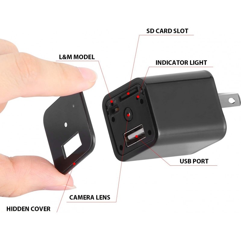 39,95 € Free Shipping | Other Hidden Cameras Spy Camera. USB Wall Charger. Full HD 1080P. Mini Hidden Nanny Cam. Surveillance Camera