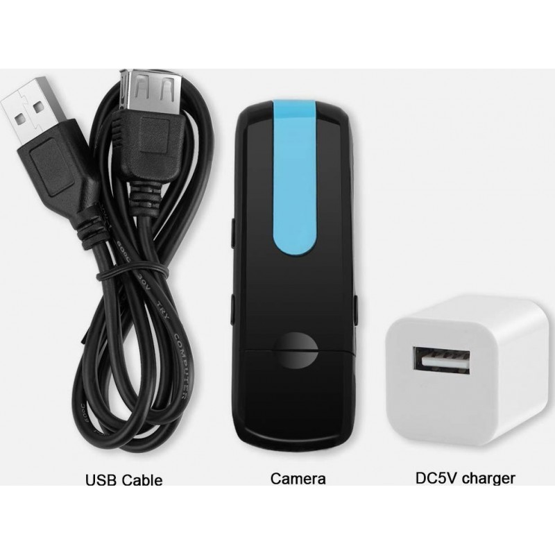 41,95 € Envío gratis | USB Drives Espía Memoria USB. Cámara oculta portátil. 16 GB. Detección de movimiento. Videocámara DV. Mejoras para el hogar