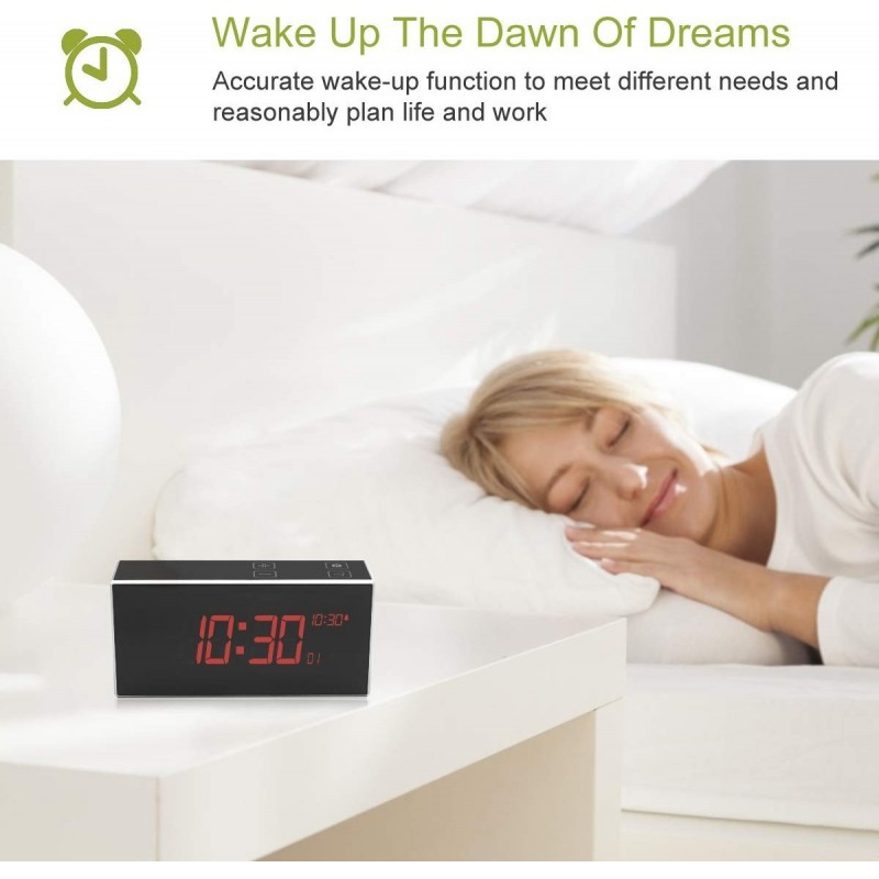 66,95 € Free Shipping | Clock Hidden Cameras Alarm Clock With Hidden Camera. TouchKey. DVR. Night Vision. 160° Wide-Angle. Motion Detection. WiFi. HD