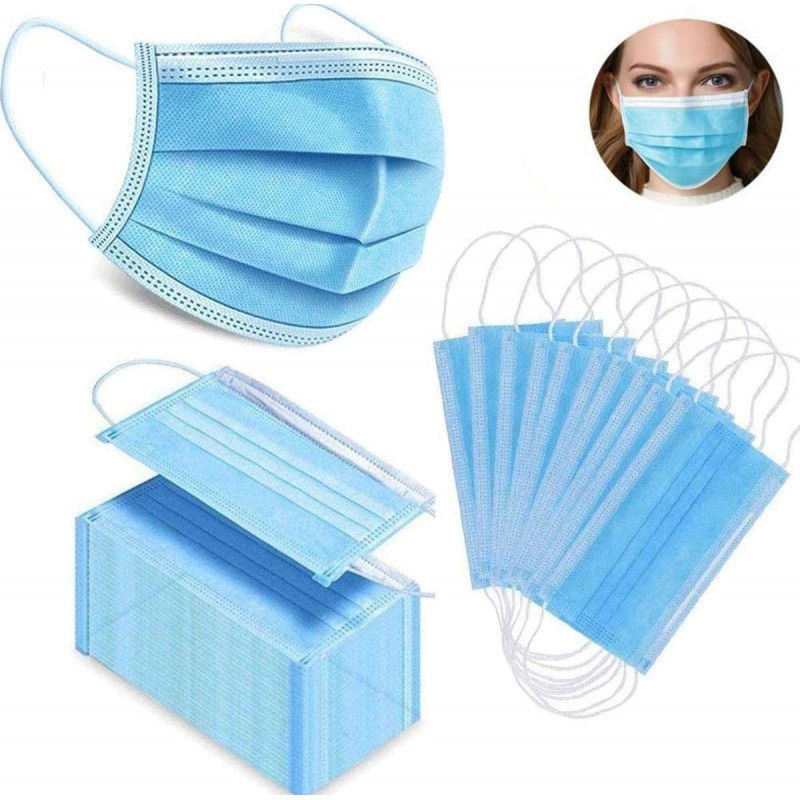 200個入りボックス 呼吸保護マスク 使い捨てフェイシャルサニタリーマスク。呼吸保護。 3層フィルターで通気性
