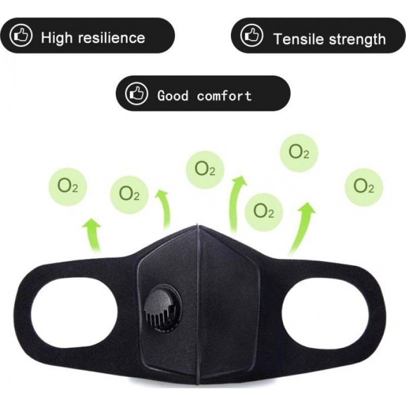 84,95 € Free Shipping | 20 units box Respiratory Protection Masks Activated carbon filter mask. breathing valve. PM2.5. Washable and Reusable cotton mask. Unisex