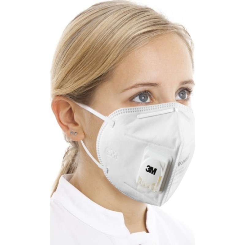349,95 € Free Shipping | 50 units box Respiratory Protection Masks 3M 9502V+ KN95 FFP2 Respiratory protection mask with valve. PM2.5 Particle filter respirator