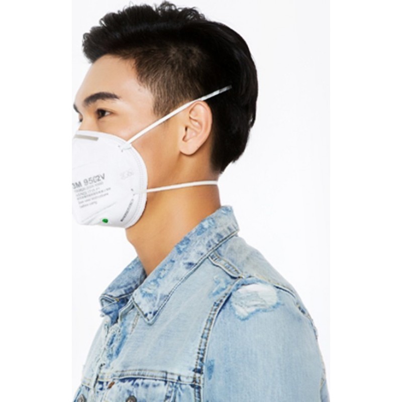 599,95 € 送料無料 | 100個入りボックス 呼吸保護マスク 3M 9502V KN95 FFP2。バルブ付き呼吸保護マスク。 PM2.5粒子フィルターマスク