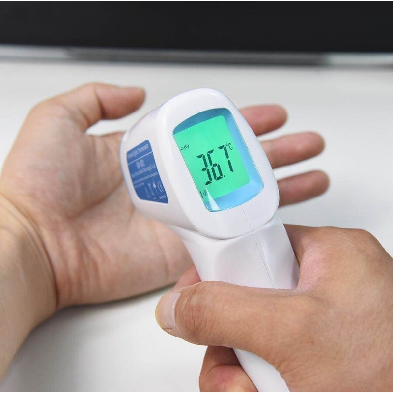 59,95 € Kostenloser Versand | Atemschutzmasken Berührungsloses Infrarot-Thermometer für Körpertemperatur