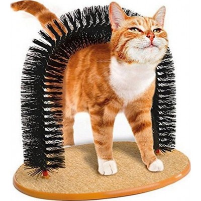 31,99 € Free Shipping | Cat Toys Brushes grooming. Body massager arch. Cat groomer scratcher. Cat toys
