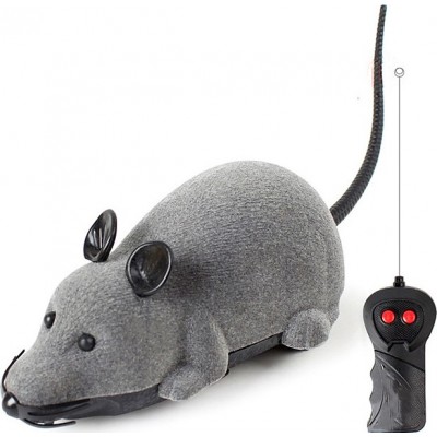 31,99 € Free Shipping | Cat Toys Remote control mouse toy. Wireless. Novelty plush flocking pet toy Gray