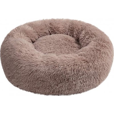 22,99 € Envio grátis | Camas para gatos Cama em formato de rosquinha para animais de estimação. Caloroso Cama redonda. Casa de cachorro Castanho