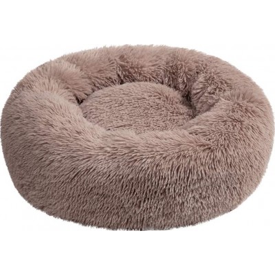 Donut bed. Warm. Round plush pet bed. Puppy house for cats and small dogs Brown