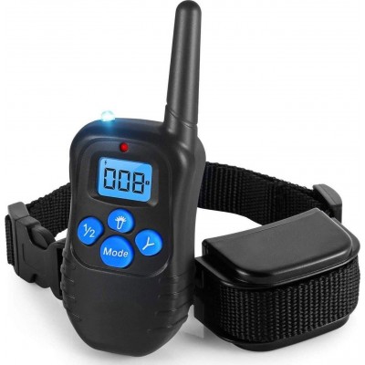 35,99 € Envío gratis | Collar anti-ladridos Collar de adiestramiento para perros. Collar anti ladridos. Vibración, descarga estática, sonido y luz. LCD