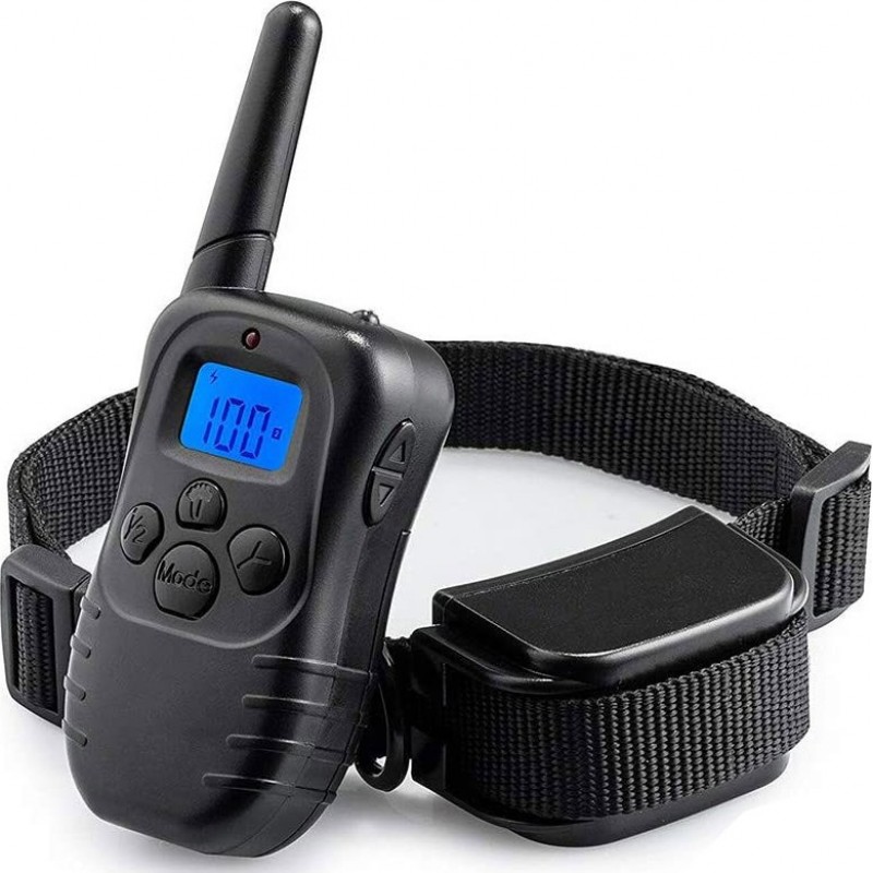 39,99 € Kostenloser Versand | Anti-Rinden-Kragen Hundetraining Anti-Barking-Halsband. 300 Meter Reichweite. LCD Bildschirm. Piepton, Vibration und Schock