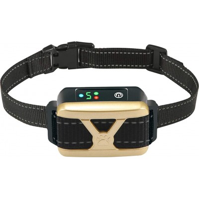 Collar de adiestramiento antiladridos para perros. 5 niveles de sensibilidad ajustables. Zumbador. Vibración