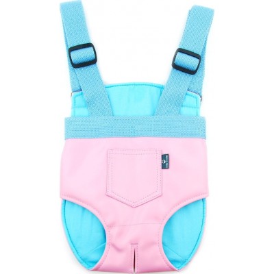 23,99 € Envío gratis | Grande (L) Bolsos y mochilas Transportín de mascotas. Mochila ajustable. Transportín de viaje para mascotas Rosa y Azul celeste