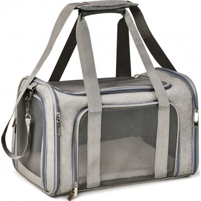 42,99 € Free Shipping | Medium (M) Pet Carriers & Crates Carrier backpack for cats and small dogs. Transport bag. Airline approved. Pet backpack Gray