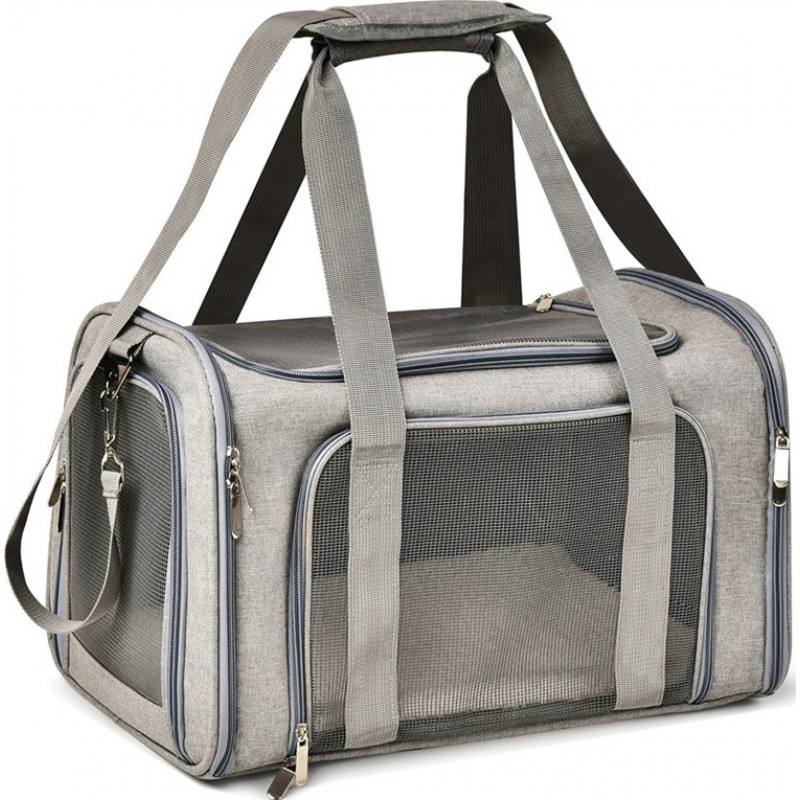 48,99 € Free Shipping | Large (L) Pet Carriers & Crates Carrier backpack for cats and small dogs. Transport bag. Airline approved. Pet backpack Gray
