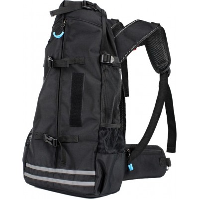 26,99 € Envio grátis | Médio (M) Sacos e mochilas Bolsa de transporte para animais de estimação e cães de pequeno porte. Mochila reflexiva. Sacos de viagem Preto