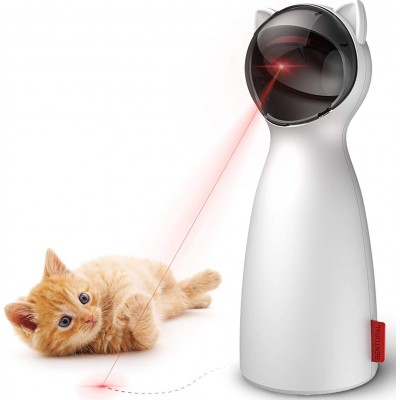 Interactive electronic cat toy for indoor. USB Charging. 360 degree rotation