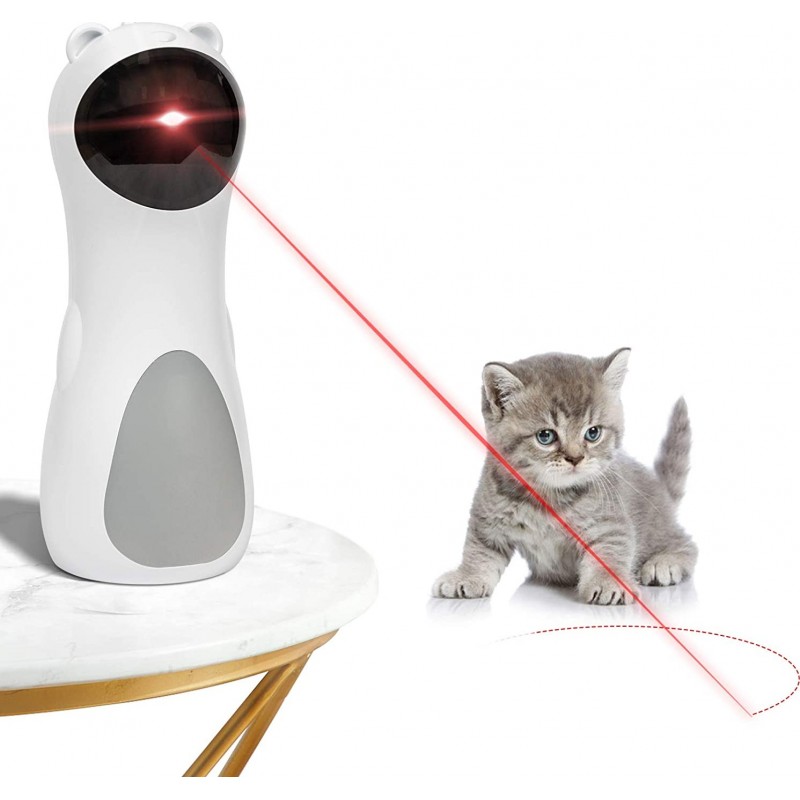 34,99 € Free Shipping | Pet Toys Cat interactive laser pointer toy. USB Charging. Battery Powered. 5 random patterns