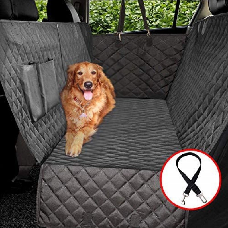 47,99 € Free Shipping | Pet Car Accessories Waterproof car seat cover with side flaps. Seat cover for back seat Black