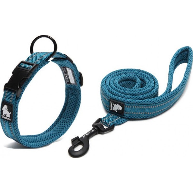 27,99 € Free Shipping | 2 units box Small (S) Pet Collars Adjustable nylon dog collar. Mesh padded. Reflective dog necklace