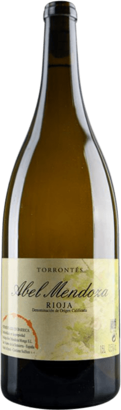 Envío gratis | Vino Blanco Abel Mendoza D.O.Ca. Rioja La Rioja España Torrontés Botella Magnum 1,5 L