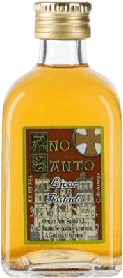 89,95 € | Liquori Año Santo Aguardientes Galizia Spagna Bottiglietta Mignon 5 cl Tostado — Tostato