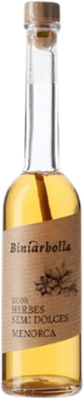 Envío gratis | Licor de Hierbas Biniarbolla Medium Sweet — Semidulce Islas Baleares España Botellín Miniatura 5 cl