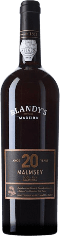 165,95 € | Vino Liquoroso Blandy's Madeira Malmsey I.G. Madeira Madera Portogallo Malvasia 20 Anni 75 cl