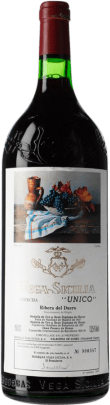 4 058,95 € Free Shipping | Red Wine Vega Sicilia Único Grand Reserve — Long Barrel-Aged 1960 D.O. Ribera del Duero Magnum Bottle 1,5 L