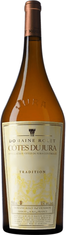 免费送货 | 白葡萄酒 Domaine Rolet 传统 A.O.C. Côtes du Jura 朱拉 法国 Chardonnay — 莎当妮, Savagnin — 萨瓦尼安 大瓶 — Magnum 1,5 L