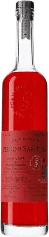 Бесплатная доставка | Мескаль Perro de San Juan Grana Cochinilla Oaxaca Мексика 70 cl