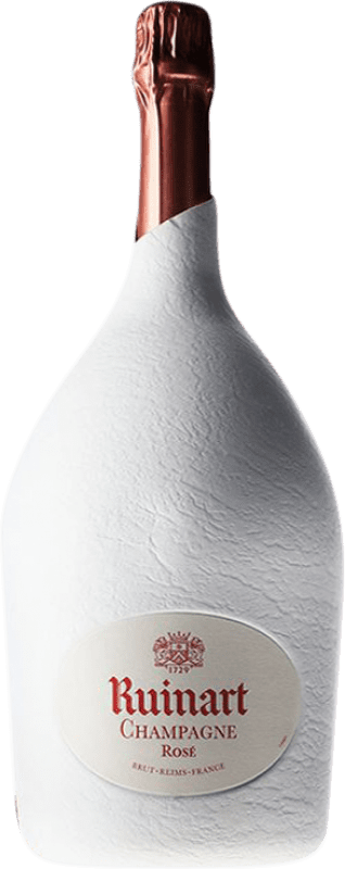 Kostenloser Versand | Rosé Sekt Ruinart Brut — Herb Rosé A.O.C. Champagne Champagner Frankreich Magnumflasche 1,5 L