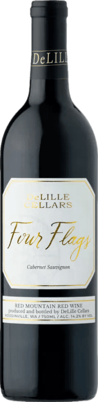 Бесплатная доставка | Красное вино DeLille Cellars Four Flags Washington Соединенные Штаты Cabernet Sauvignon — Каберне Совиньон 75 cl