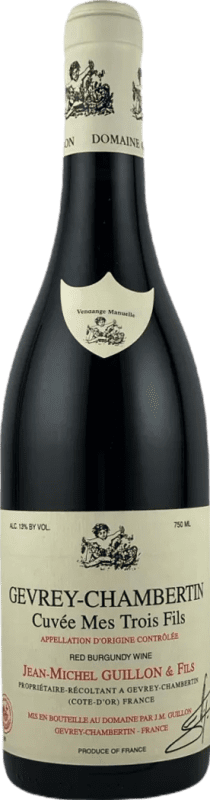 Envío gratis | Vino Tinto Jean-Michel Guillon & Fils Mes Trois Fils A.O.C. Gevrey-Chambertin Borgoña Francia Pinot Negro Organic — Ecológico 75 cl